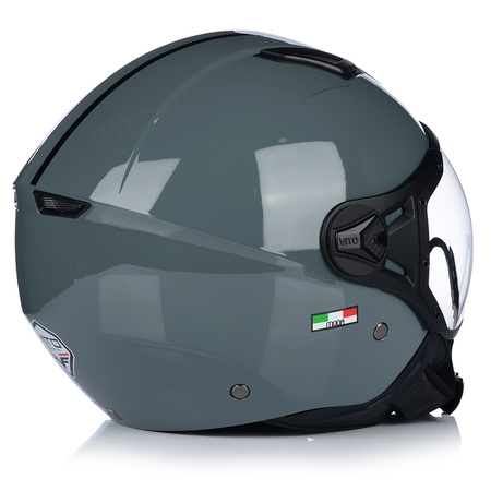 KASK MOTOCYKLOWY OTWARTY | VITO MODA NARDO GREY | SKUTER CHOPPER ECE 22.06