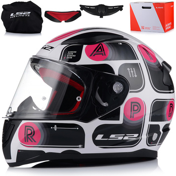 KASK MOTOCYKLOWY LS2 FF353 RAPID BRICK DAMSKI INTEGRALNY SYSTEM PINLOCK