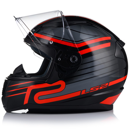 KASK MOTOCYKLOWY LS2 FF353 RAPID II CIRCUIT RED SYSTEM PINLOCK ECER 22.06