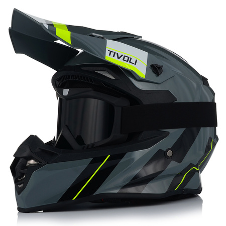 KASK MOTOCYKLOWY | VITO TIVOLI | OFF-ROAD ENDURO CROSS QUAD ATV + GOGLE 2XL