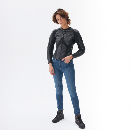 KURTKA MOTOCYKLOWA | REBELHORN REBEL LADY | DAMSKA SKÓRZANA SAS-TEC + GRATIS