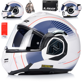 KASK MOTOCYKLOWY | LS2 FF906 ADVANT COOPER | SZCZĘKOWY + PINLOCK + PLECAK