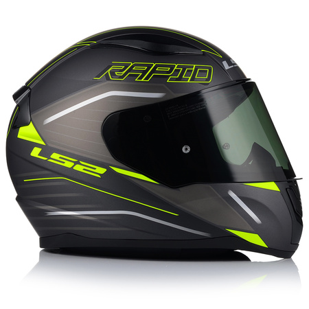 KASK MOTOCYKLOWY LS2 FF353 RAPID II ROKKU ECE 22.06 + PRZYCIEMNIANA SZYBA