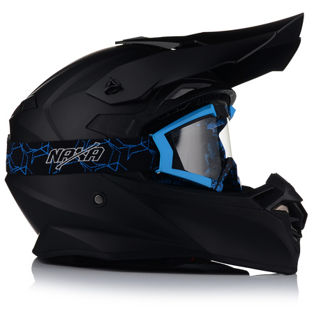 KASK MOTOCYKLOWY | VITO TIVOLI + GOGLE NAXA | OFF-ROAD ENDURO CROSS QUAD