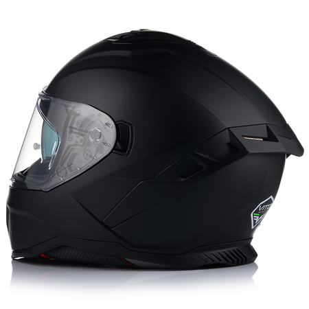 KASK MOTOCYKLOWY | VITO PRESTO CZARNY MAT | INTEGRALNY + INTERKOM + BLENDA