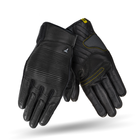 RĘKAWICE MOTOCYKLOWE | SHIMA BLAKE BLACK | MĘSKIE SKÓRZANE KRÓTKIE + GRATIS