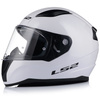KASK MOTOCYKLOWY LS2 FF353 RAPID II BIAŁY POŁYSK ECE 22.06 + LUSTRZANA SZYBA