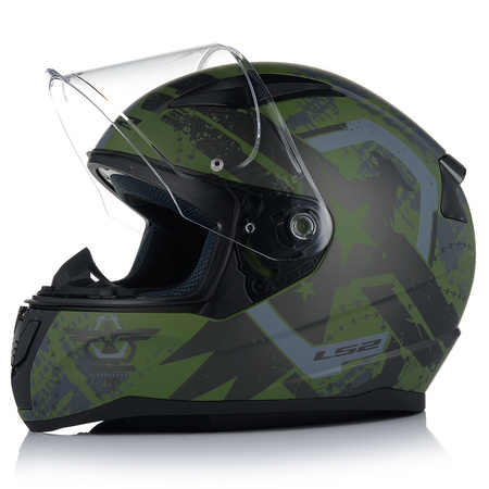 KASK MOTOCYKLOWY LS2 FF353 RAPID II THUNDER BIRDS SYSTEM PINLOCK ECER 22.06