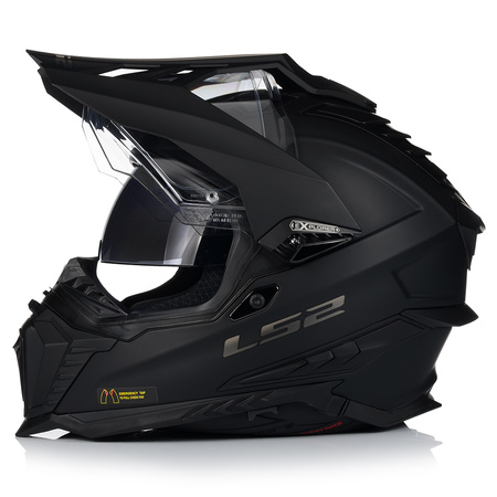 KASK MOTOCYKLOWY LS2 MX701 EXPLORER WŁÓKNO SZKLANE + PINLOCK + BLENDA 22.06