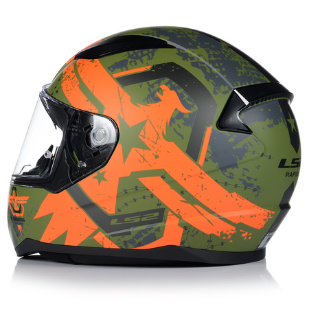 KASK MOTOCYKLOWY LS2 FF353 RAPID II THUNDER BIRDS SYSTEM PINLOCK ECER 22.06