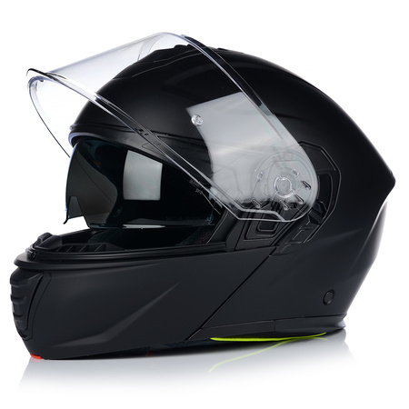 KASK MOTOCYKLOWY | VITO FURIO BLACK MAT | SZCZĘKOWY SYSTEM PINLOCK + BLENDA