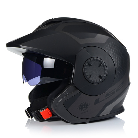 OTWARTY KASK MOTOCYKLOWY LS2 OF570 MAT 3w1 + DASZEK + SZYBA + BLENDA