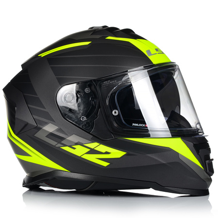KASK MOTOCYKLOWY LS2 FF800 STORM II NERVE + PINLOCK + BLENDA ECER 22.06