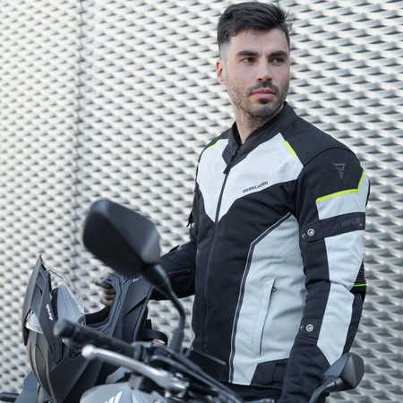 KURTKA MOTOCYKLOWA | REBELHORN HIFLOW IV | TEKSTYLNA WODOODPORNA + GRATISY