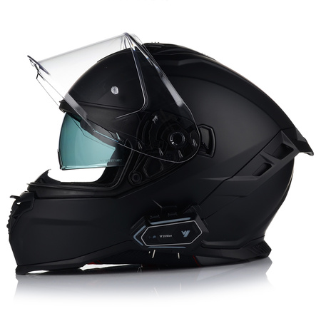 KASK MOTOCYKLOWY | VITO PRESTO CZARNY MAT | INTEGRALNY + INTERKOM + BLENDA S
