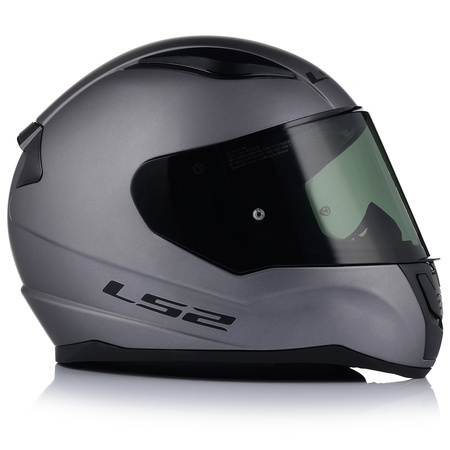 KASK MOTOCYKLOWY LS2 FF353 RAPID II SZARY MAT ECE 22.06 + PRZYCIEMNIANA SZYBA