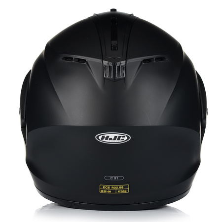 KASK MOTOCYKLOWY | HJC C91 MATT BLACK | SZCZĘKOWY SYSTEM PINLOCK + BLENDA