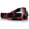 GOGLE MOTOCYKLOWE IMX MUD FLUO CZERWONE ANTYPARA ANTIFOG CROSS QUAD ATV