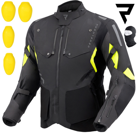 KURTKA MOTOCYKLOWA | REBELHORN HIKER IV | TEKSTYLNA WODOODPORNA + GRATISY