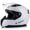 KASK MOTOCYKLOWY LS2 FF353 RAPID II BIAŁY POŁYSK ECE 22.06 + CIEMNA SZYBA