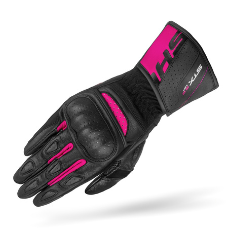 RĘKAWICE MOTOCYKLOWE | SHIMA STX 2.0 PINK | DAMSKIE SKÓRZANE DŁUGIE +GRATIS