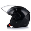 OTWARTY KASK MOTOCYKLOWY LS2 OF616 AIRFLOW II CZARNY POŁYSK SKUTER CHOPPER
