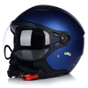 KASK MOTOCYKLOWY OTWARTY | VITO MODA RETRO BLUE | SKUTER CHOPPER ECE 22.06