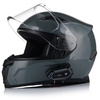 KASK MOTOCYKLOWY | VITO DUOMO | SZARY POŁYSK + INTERKOM 1ST BLUETOOTH