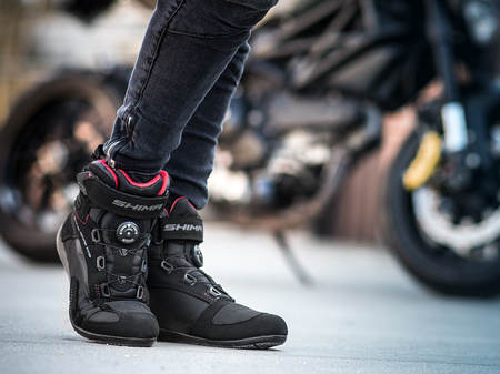 BUTY MOTOCYKLOWE SHIMA EXO VENTED "ATOP" KRÓTKIE DAMSKIE CZARNE + GRATISY