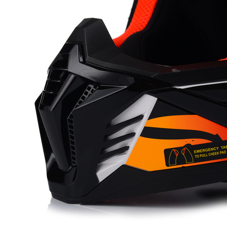 KASK MOTOCYKLOWY LS2 MX708 FAST II WASH BIAŁY LEKKI ENDURO CROSS QUAD ATV