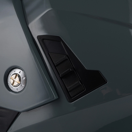 KASK MOTOCYKLOWY VITO MOLINO GREY ENDURO CROSS QUAD ATV + INTERKOM + BLENDA 2XL