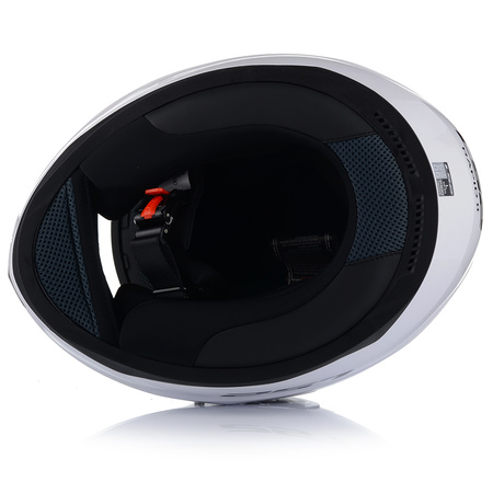 KASK MOTOCYKLOWY LS2 FF353 RAPID II BIAŁY POŁYSK ECE 22.06 + ZŁOTA SZYBA