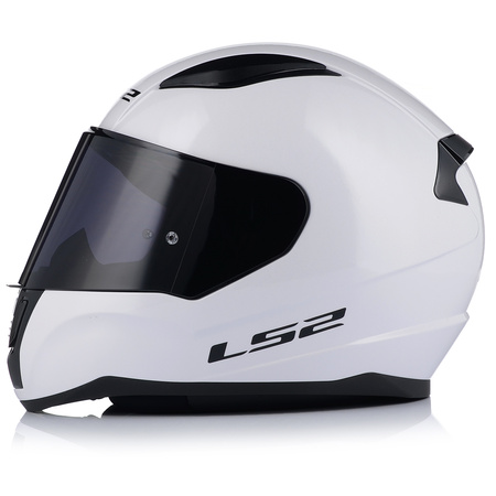 KASK MOTOCYKLOWY LS2 FF353 RAPID II BIAŁY POŁYSK ECE 22.06 + CIEMNA SZYBA