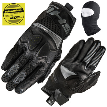 RĘKAWICE MOTOCYKLOWE | SHIMA BLAZE BLK | DAMSKIE KRÓTKIE MIEJSKIE + GRATIS