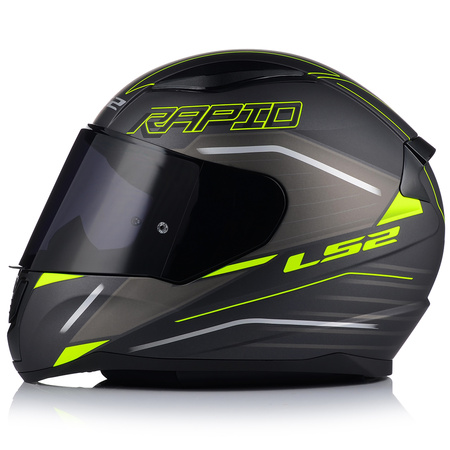 KASK MOTOCYKLOWY LS2 FF353 RAPID II ROKKU ECE 22.06 + CIEMNA SZYBA