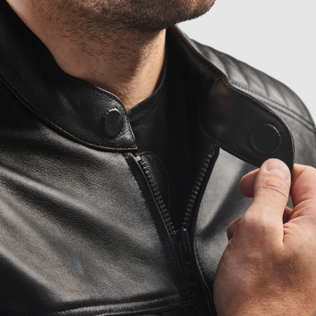 KURTKA MOTOCYKLOWA | REBELHORN HUNTER II | MĘSKA SKÓRZANA KLASYCZNA + GRATIS