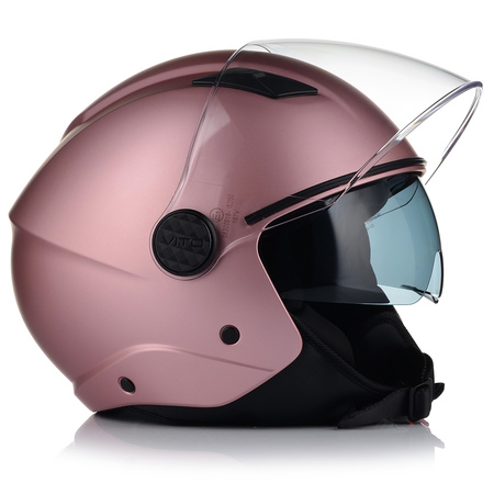 KASK MOTOCYKLOWY OTWARTY | VITO SARENTA DAMSKI | SKUTER CHOPPER + BLENDA