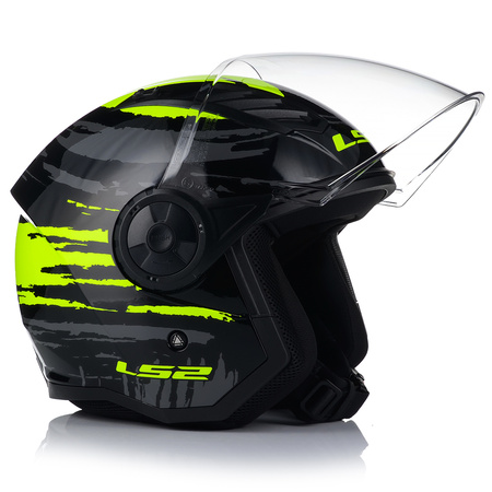 OTWARTY KASK MOTOCYKLOWY LS2 OF616 AIRFLOW II BRUSH LEKKI NA SKUTER CHOPPER
