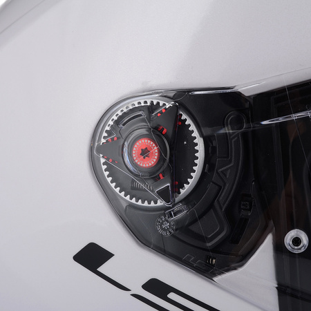 OTWARTY KASK MOTOCYKLOWY LS2 OF603 BIAŁY POŁYSK + PINLOCK ANTYPARA + BLENDA