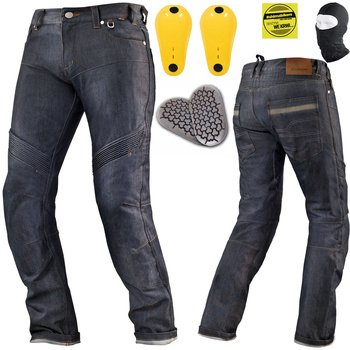 SPODNIE MOTOCYKLOWE | SHIMA GRAVITY | MĘSKIE JEANSY + OCHRANIACZE + GRATIS