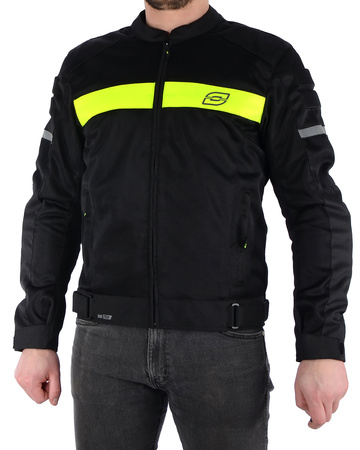 KURTKA MOTOCYKLOWA | OZONE DART FLUO | TEKSTYLNA MĘSKA