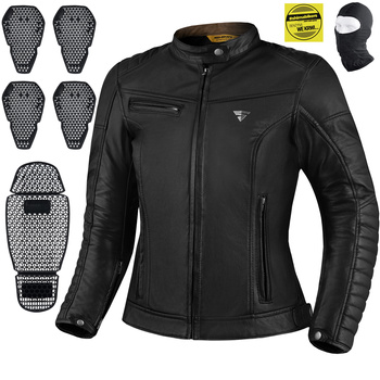 KURTKA MOTOCYKLOWA | SHIMA WINCHESTER 2.0 BLACK | DAMSKA SKÓRZANA + GRATIS