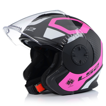 OTWARTY KASK MOTOCYKLOWY LS2 OF570 MAT 3w1 + DASZEK + SZYBA + BLENDA