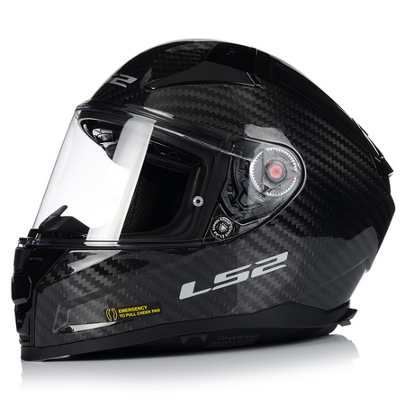 KASK MOTOCYKLOWY LS2 FF811 VECTOR II CARBON + PINLOCK + BLENDA + 2x SZYBA
