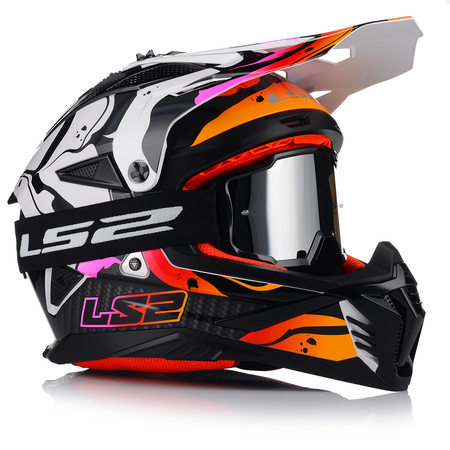 KASK MOTOCYKLOWY | LS2 MX708 FAST II + GOGLE | LEKKI ENDURO CROSS QUAD ATV