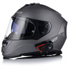 KASK MOTOCYKLOWY LS2 FF800 STORM II SZARY MATT + INTERKOM VITO BLUETOOTH