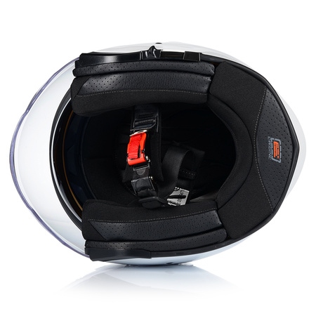 OTWARTY KASK MOTOCYKLOWY BIAŁY ORIGINE PALIO SKUTER CHOPPER + BLENDA 