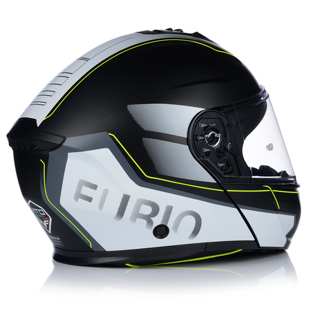 KASK MOTOCYKLOWY | VITO FURIO FLUO MAT | SZCZĘKOWY SYSTEM PINLOCK + BLENDA