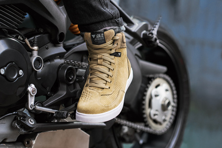 BUTY MOTOCYKLOWE | SHIMA SX-2 EVO BROWN | KRÓTKIE MĘSKIE TRAMPKI + GRATISY