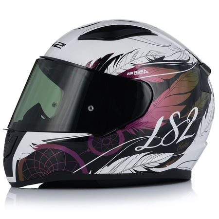 KASK MOTOCYKLOWY LS2 FF353 RAPID II BOHO DAMSKI 22.06 + PRZYCEMNIANA SZYBA